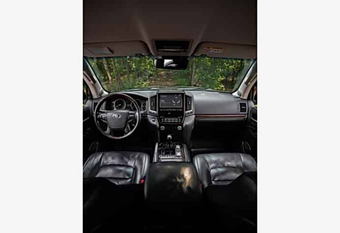 Toyota Land Cruiser car interior